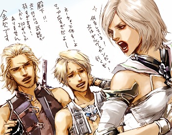 ashelia b'nargin dalmasca, vaan, and basch fon ronsenburg (final fantasy and 1 more) drawn by lily_(artist)