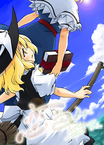 kirisame marisa and alice margatroid (touhou) drawn by sakuraba_yuuki
