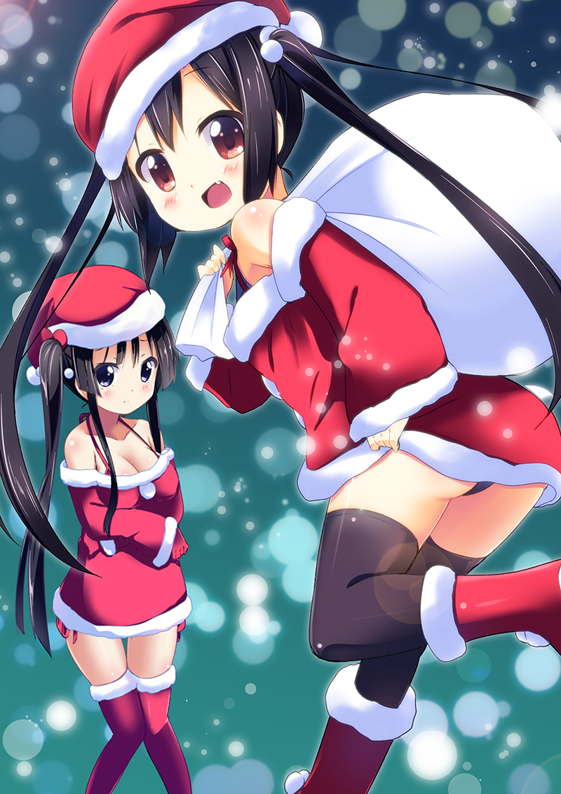 akiyama mio and nakano azusa (k-on!) drawn by kurou_(quadruple_zero)