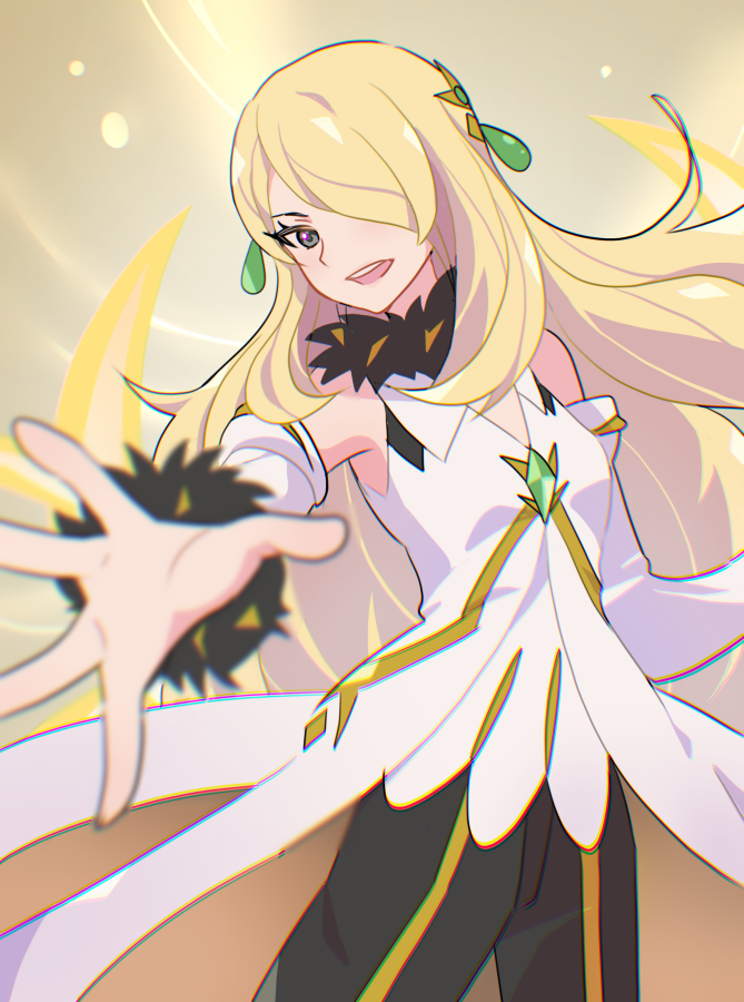 cynthia (pokemon and 1 more) drawn by mizuiro123