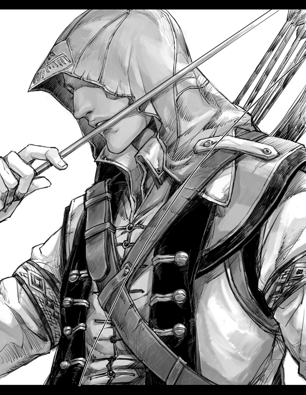 connor kenway (assassin's creed and 1 more) drawn by kid666
