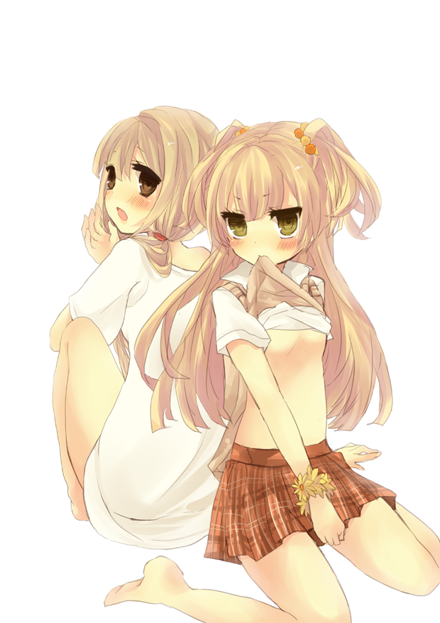 futaba anzu and jougasaki rika (idolmaster and 1 more) drawn by shikino_yuki