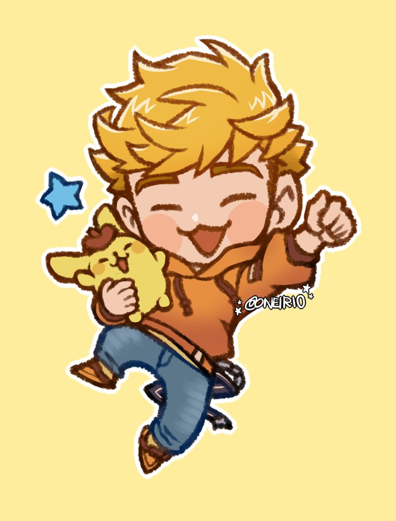 vane and pompompurin (granblue fantasy and 1 more) drawn by oneirio