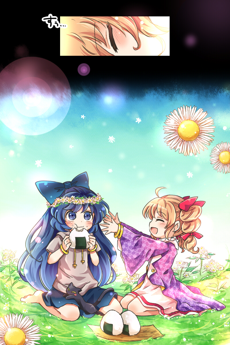 yorigami shion and yorigami jo'on (touhou) drawn by pote_(ptkan)