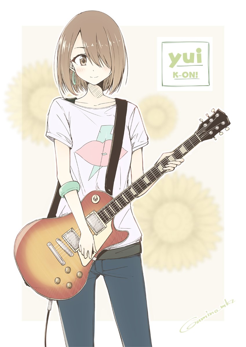 hirasawa yui (k-on!) drawn by umino_mokuzu_(shizumisou)