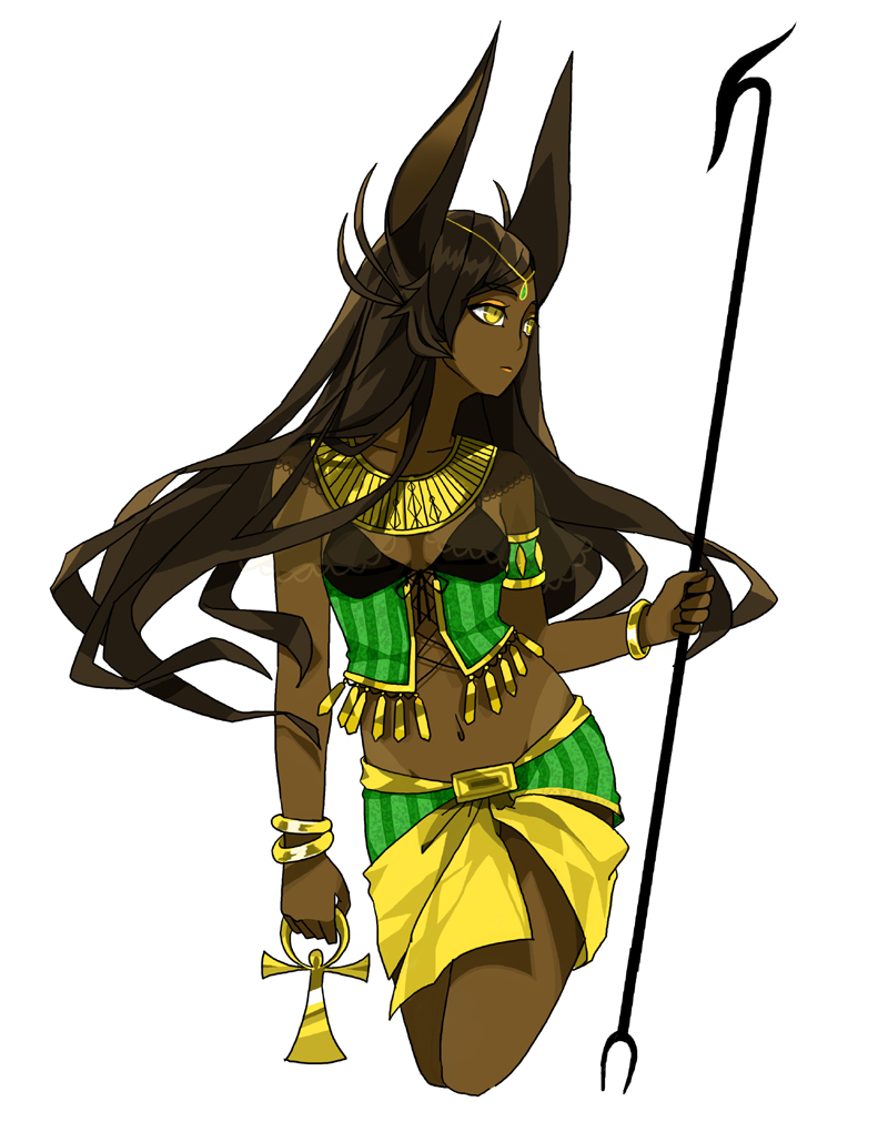 anubis (original and 1 more) drawn by kiki-yu