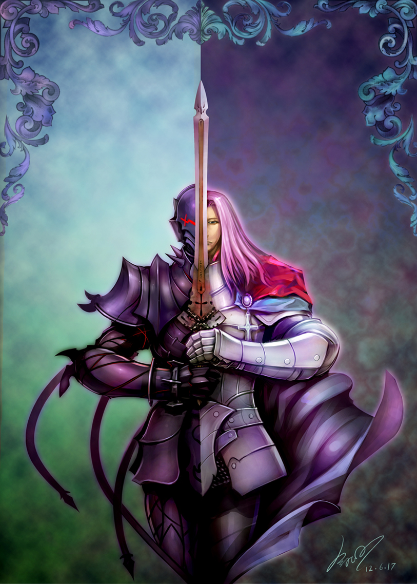 berserker and lancelot (fate and 1 more) drawn by hakueil