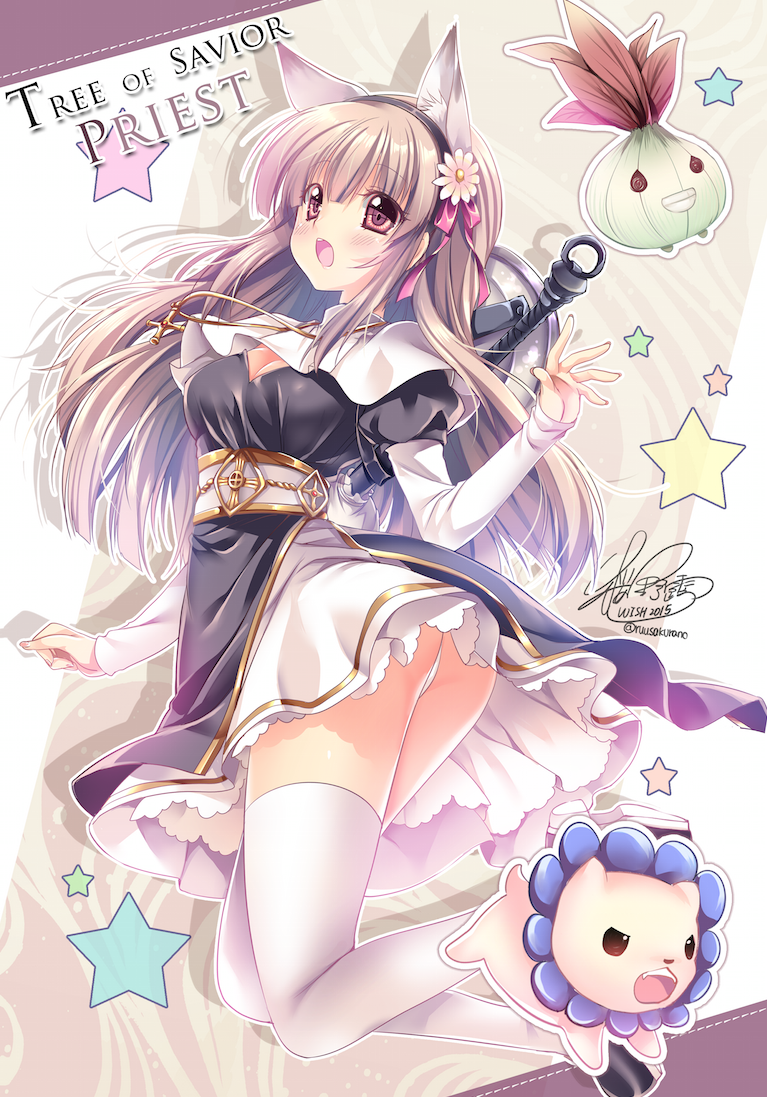 cleric and priest (tree of savior) drawn by sakurano_ru