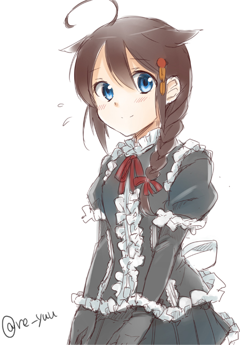 shigure and shigure kai ni (kantai collection) drawn by shimoku_reyu