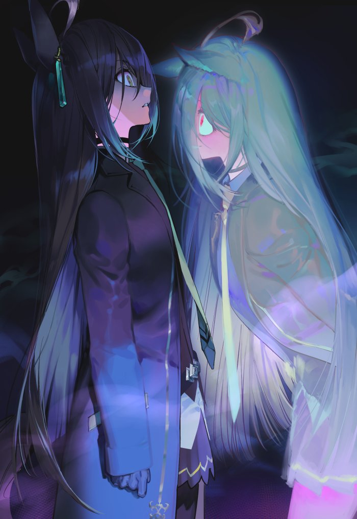 manhattan cafe and sunday silence (umamusume) drawn by sakanaokashi