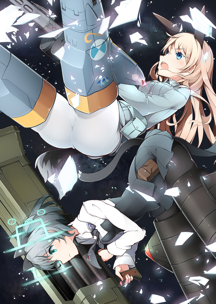 sanya v. litvyak and eila ilmatar juutilainen (world witches series and 1 more) drawn by kinakomoti