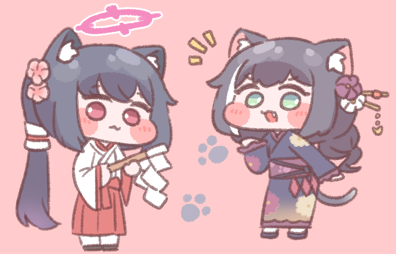 serika and karyl (blue archive and 1 more) drawn by diyap