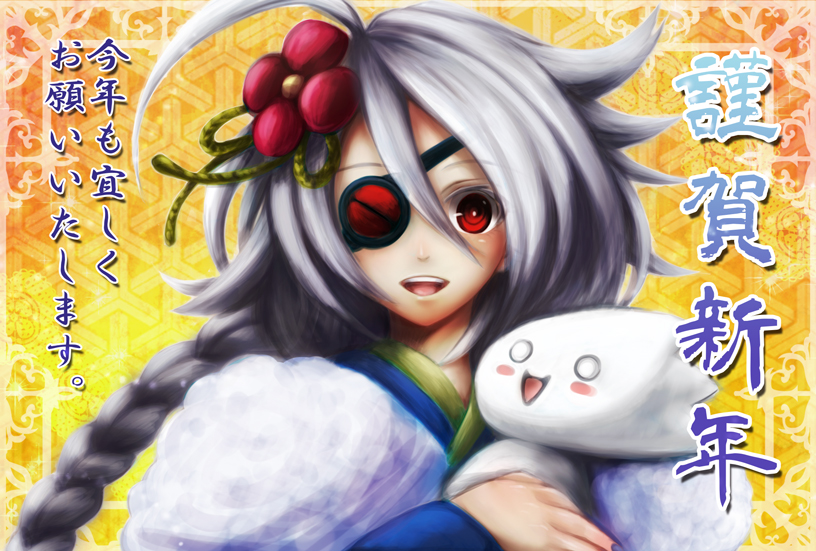 ragna the bloodedge and nu-13 (blazblue) drawn by zenmai_(zenmaso009)