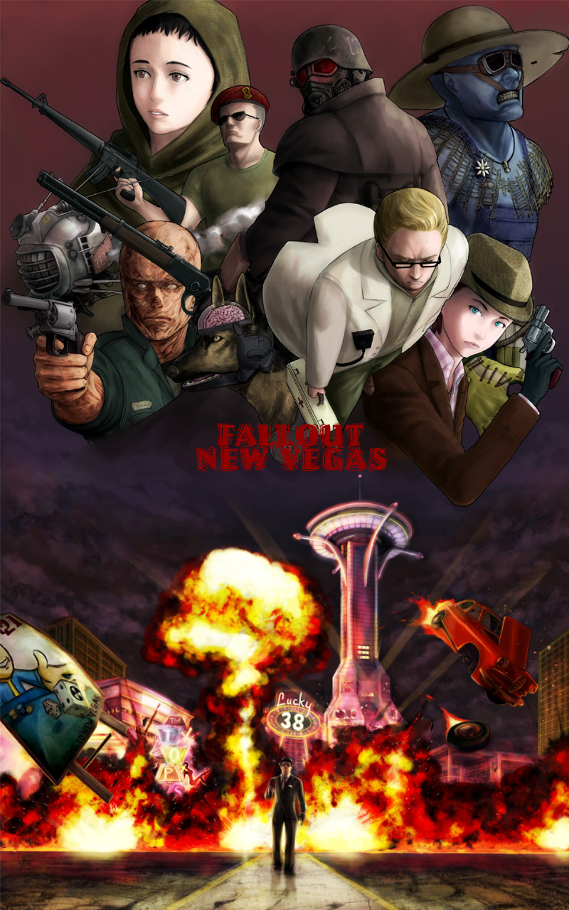 courier, vault boy, craig boone, ncr veteran ranger, super mutant, and 8 more (fallout and 1 more) drawn by raikou_(yorimitsu)