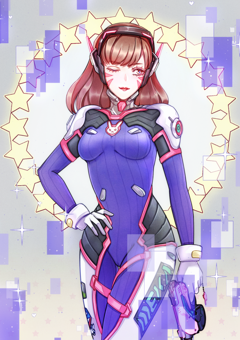 d.va (overwatch and 1 more) drawn by shiqi17