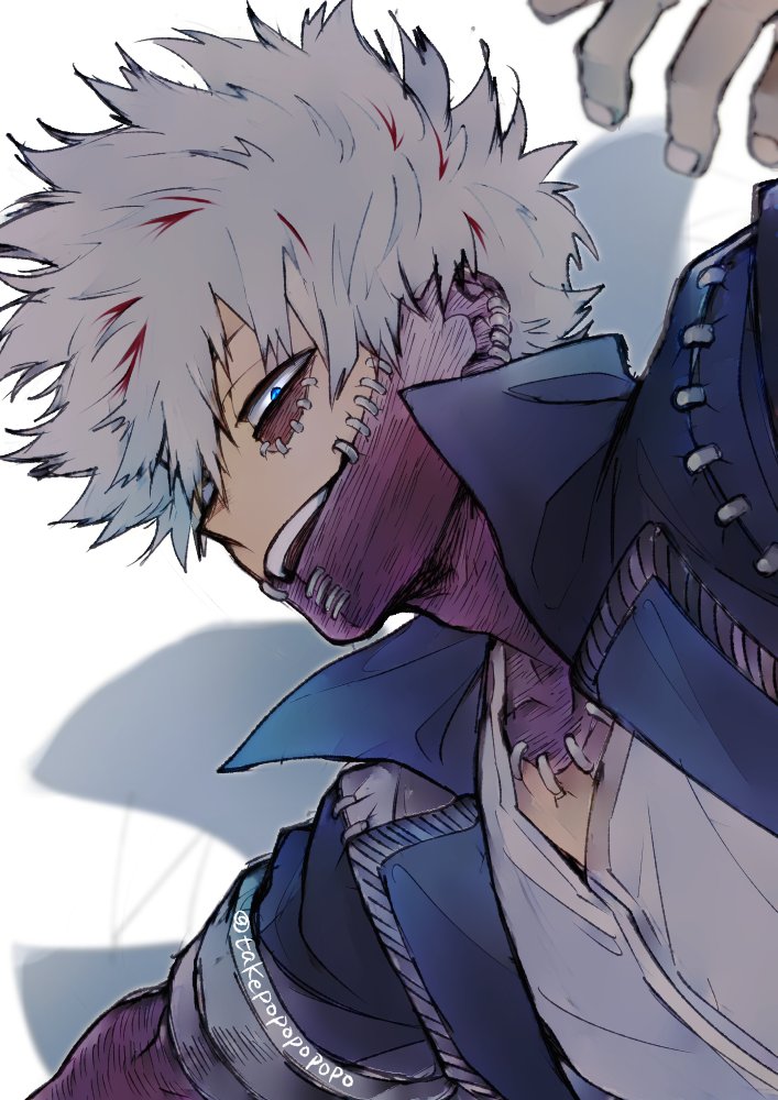 dabi and todoroki touya (boku no hero academia) drawn by popo_take