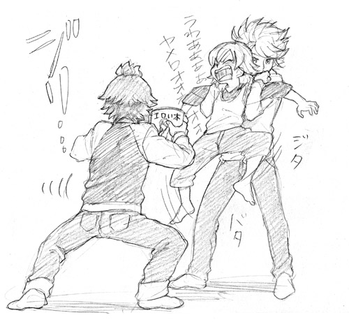 kariya masaki, nagumo haruya, and suzuno fuusuke (inazuma eleven and 1 more) drawn by riho