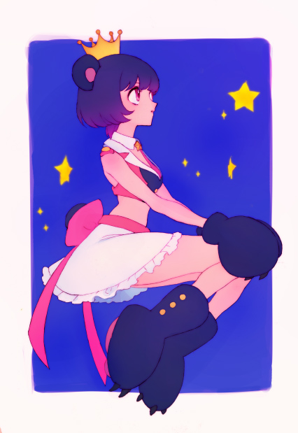 yurishiro ginko (yuri kuma arashi) drawn by akiyama_enma