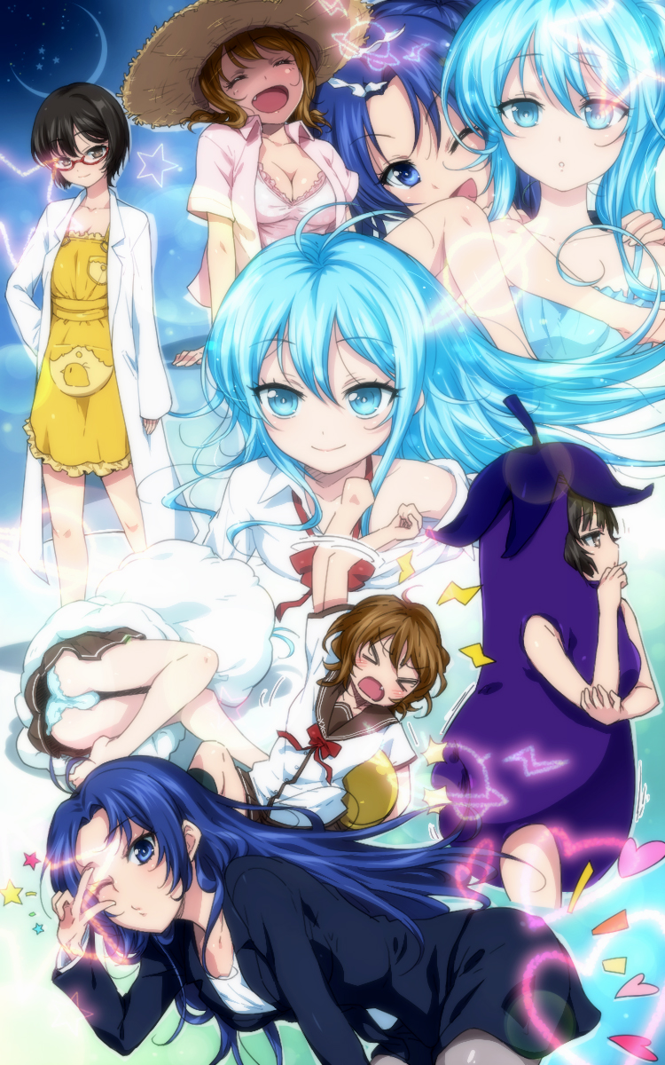 touwa erio, mifune ryuuko, touwa meme, and maekawa (denpa onna to seishun otoko) drawn by hairu