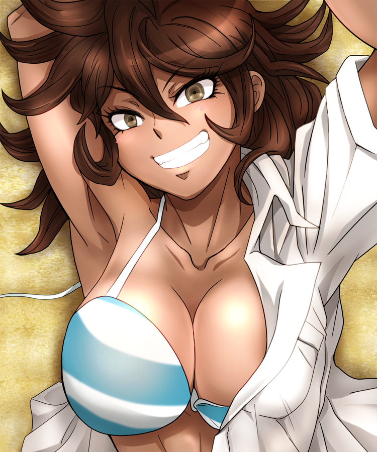 owari akane (danganronpa and 1 more) drawn by se-am