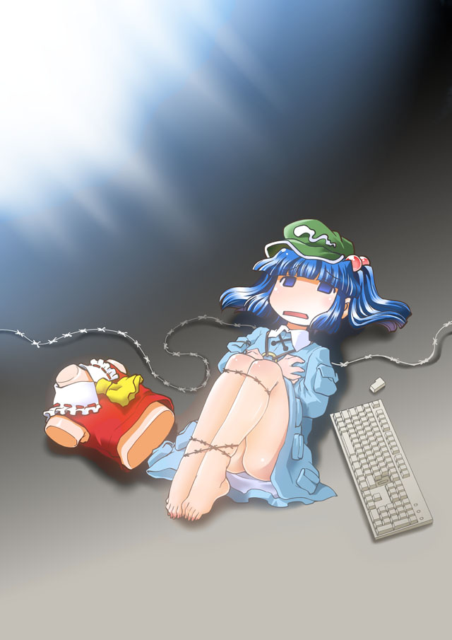 hakurei reimu and kawashiro nitori (touhou) drawn by mizuki_hitoshi