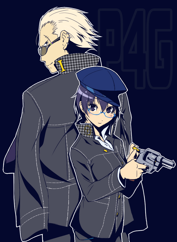 shirogane naoto and tatsumi kanji (persona and 1 more) drawn by taru_neko