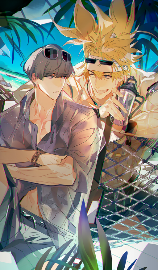 sakata kintoki and watanabe no tsuna (fate and 1 more) drawn by arai_teruko