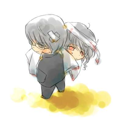narukami yu and izanami (persona and 1 more) drawn by milkfed