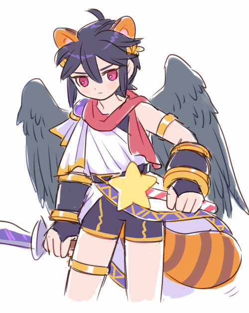 dark pit (mario and 4 more) drawn by nopepe