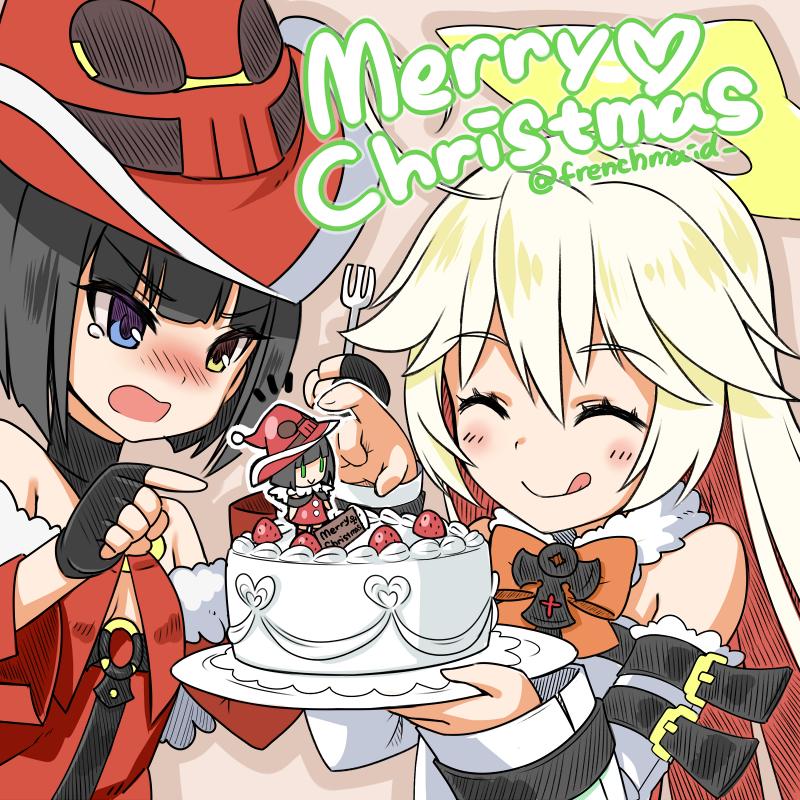 jack-o' valentine and i-no (guilty gear) drawn by frenchmaid_(made_in_frenchmaid)