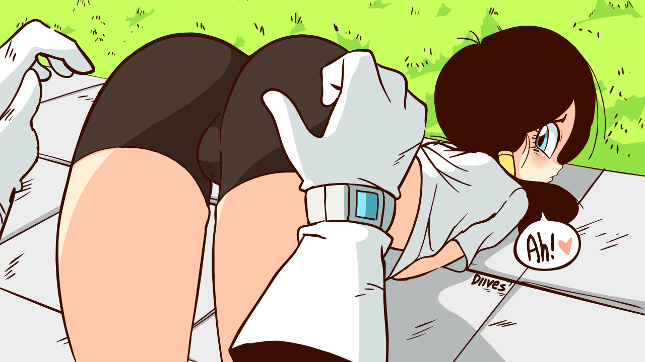videl and great saiyaman (dragon ball and 2 more) drawn by diives