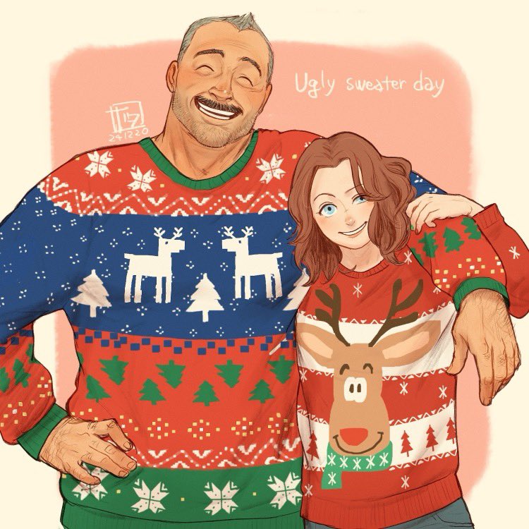 aaron gruber and madison (original) drawn by o_natsuo88