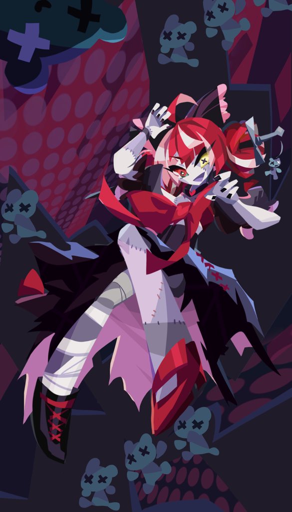 kureiji ollie and udin (hololive and 1 more) drawn by xyzal