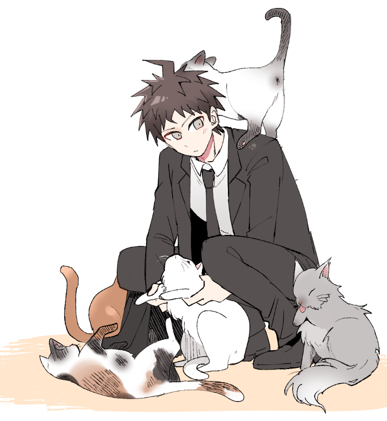 hinata hajime (danganronpa and 1 more) drawn by seumol_sx