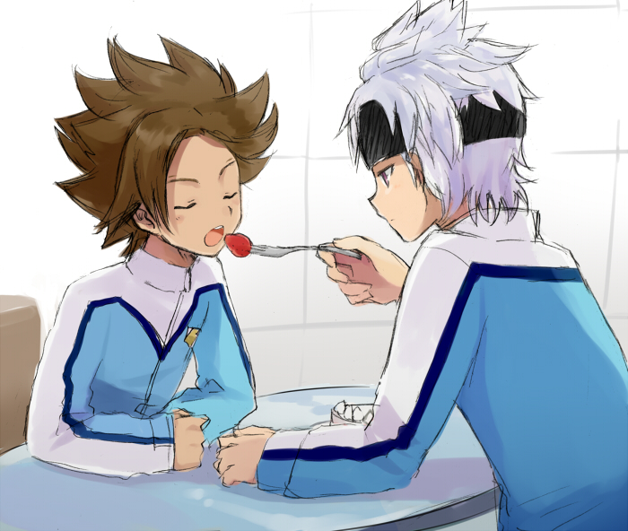 ibuki munemasa and matatagi hayato (inazuma eleven and 2 more) drawn by barufoa