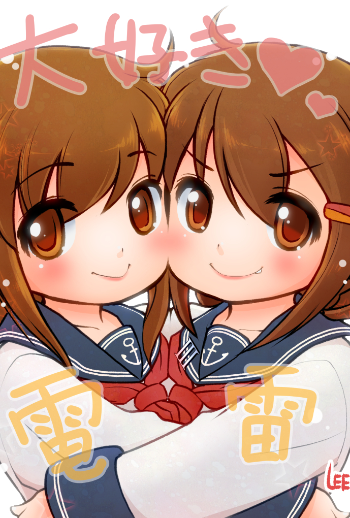 inazuma and ikazuchi (kantai collection) drawn by lee_(colt)