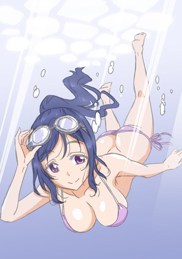 matsuura kanan (love live! and 1 more) drawn by marugoshi_teppei