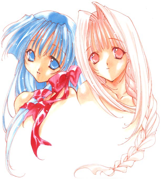 tachibana urara and ouse chinami (seraphim call) drawn by nanase_aoi