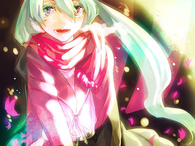 hatsune miku (vocaloid and 1 more) drawn by kanmi