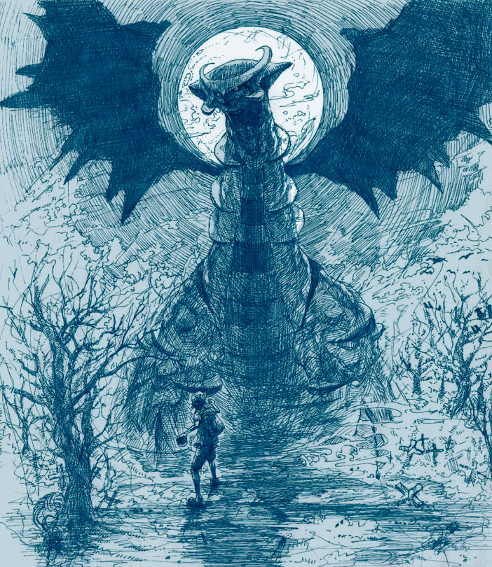 giratina (pokemon and 1 more) drawn by toi_(number8)