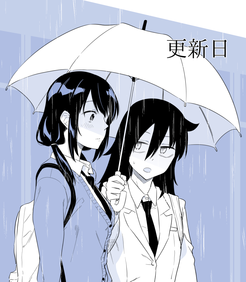 kuroki tomoko and tamura yuri (watashi ga motenai no wa dou kangaetemo omaera ga warui!) drawn by orikuchi_hirata