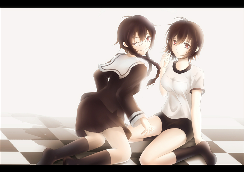 orihara mairu and orihara kururi (durarara!!) drawn by lancefate