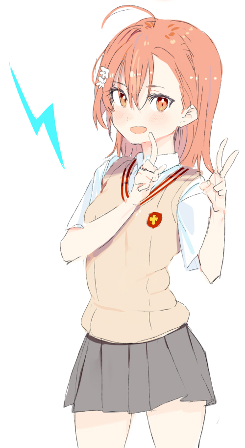 misaka mikoto (toaru majutsu no index and 1 more) drawn by pinch_(nesume)