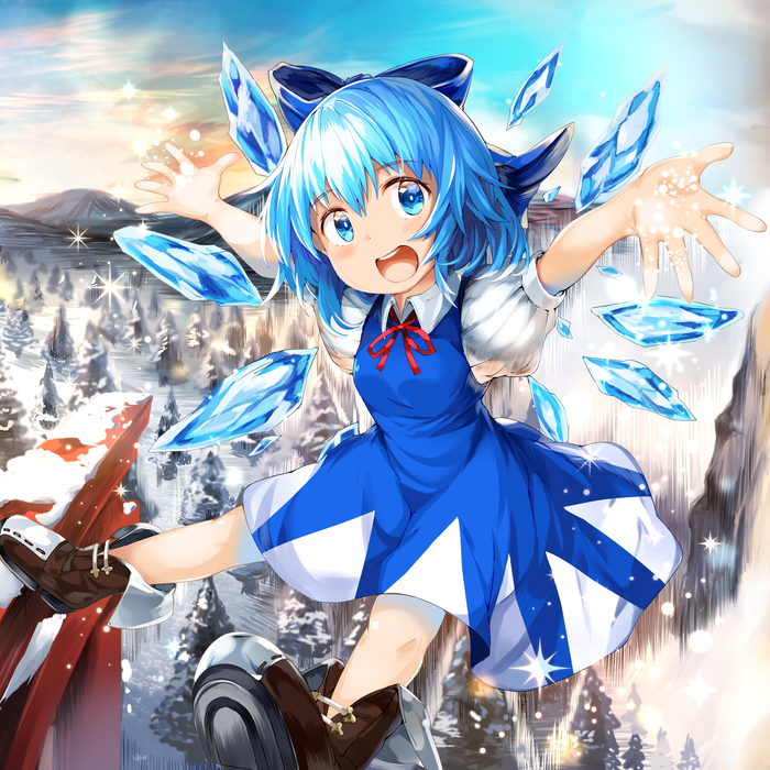 cirno (touhou and 1 more) drawn by umagenzin