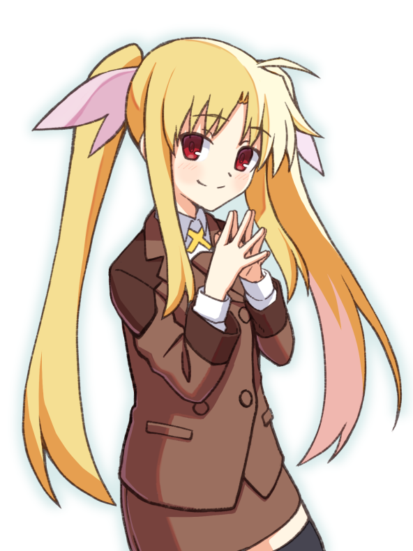 fate testarossa (lyrical nanoha and 2 more) drawn by hibun_tsukasa