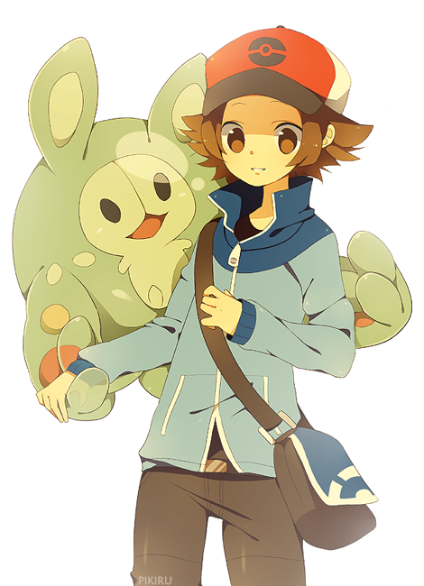 hilbert and reuniclus (pokemon and 1 more) drawn by pikiru