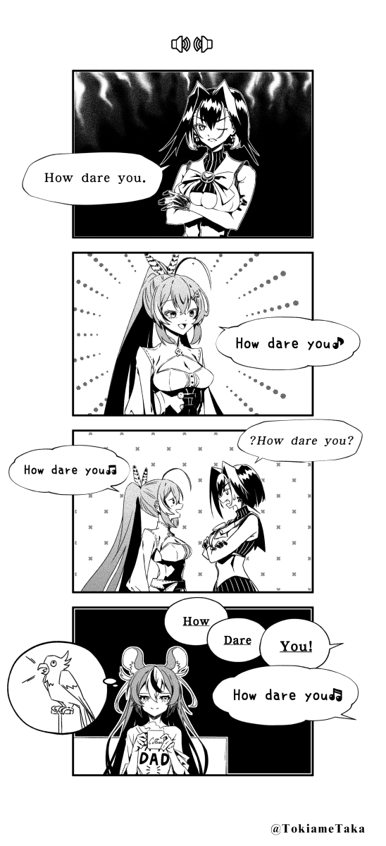 ouro kronii, nanashi mumei, and hakos baelz (hololive and 1 more) drawn by taka_t