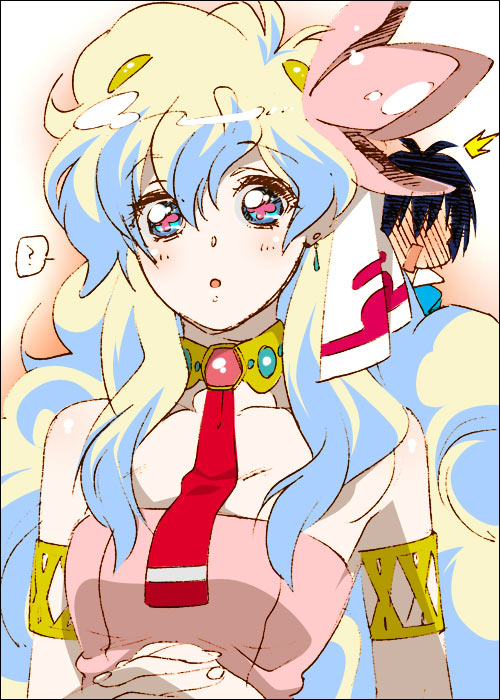 nia teppelin and simon (tengen toppa gurren lagann) drawn by yukimitsuki