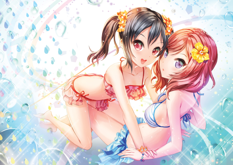 nishikino maki and yazawa nico (love live! and 1 more) drawn by esphy