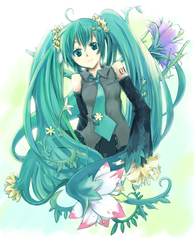 hatsune miku (vocaloid) drawn by manimani_(mani_ma) and nanatsuki